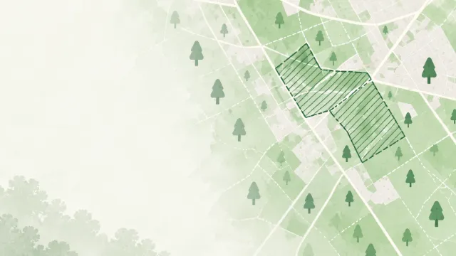 Green hills and trees